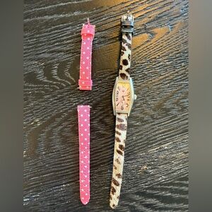 Michele Watch with two Straps: